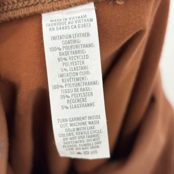 Offline by Aerie Real Luxe Faux‎ Leather Leggings Brown Medium - Picture 7 of 8